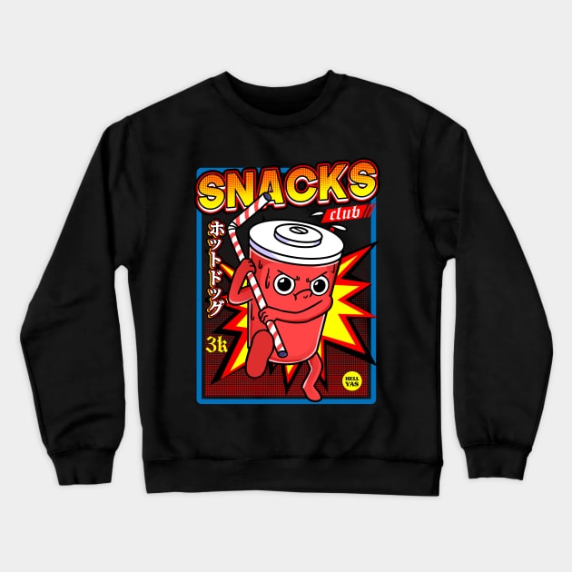 snacks club soda Crewneck Sweatshirt by fridaemundae